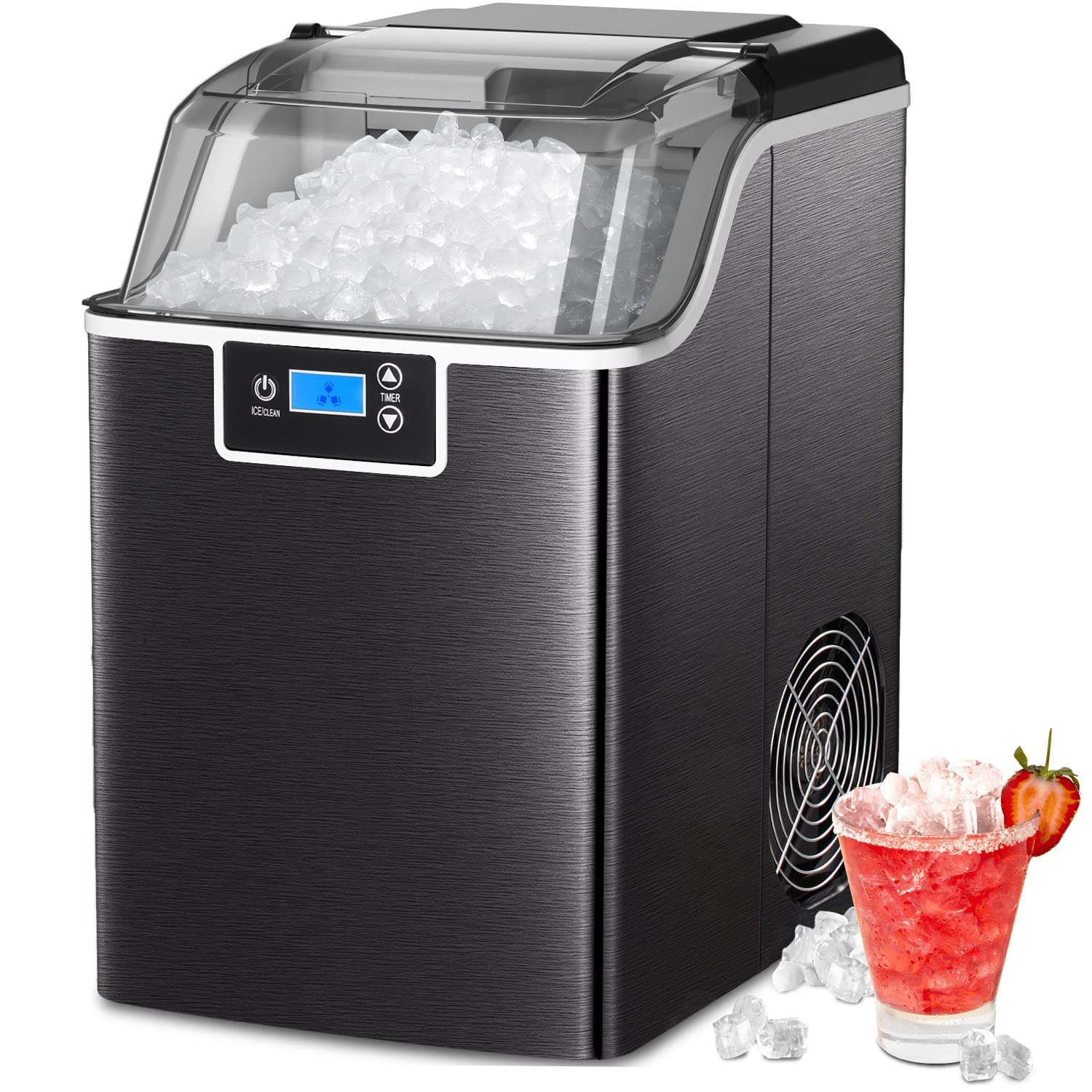 Advwin Nugget Ice Maker with Self-Cleaning