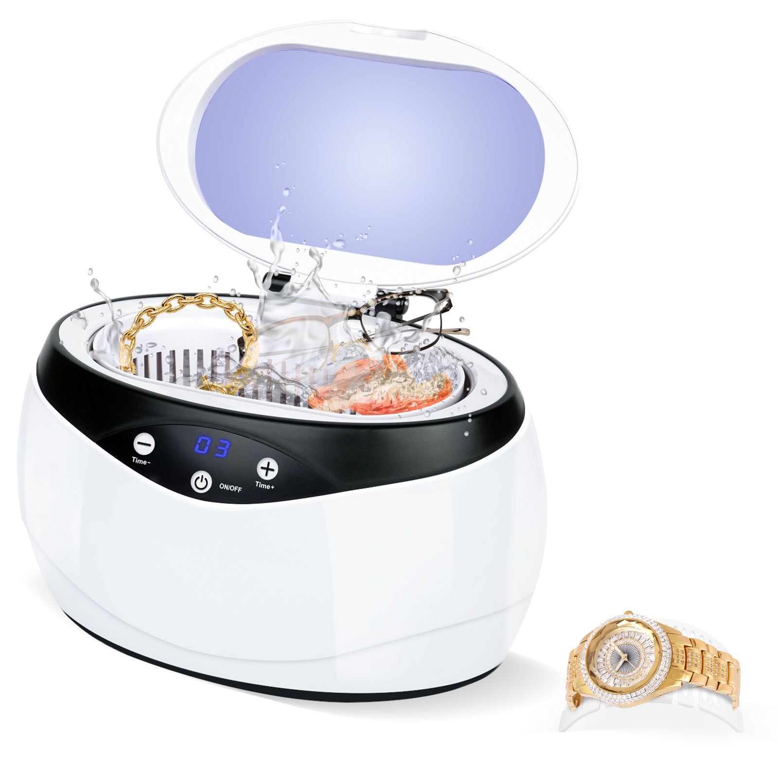 Ultrasonic jewelry shops cleaner