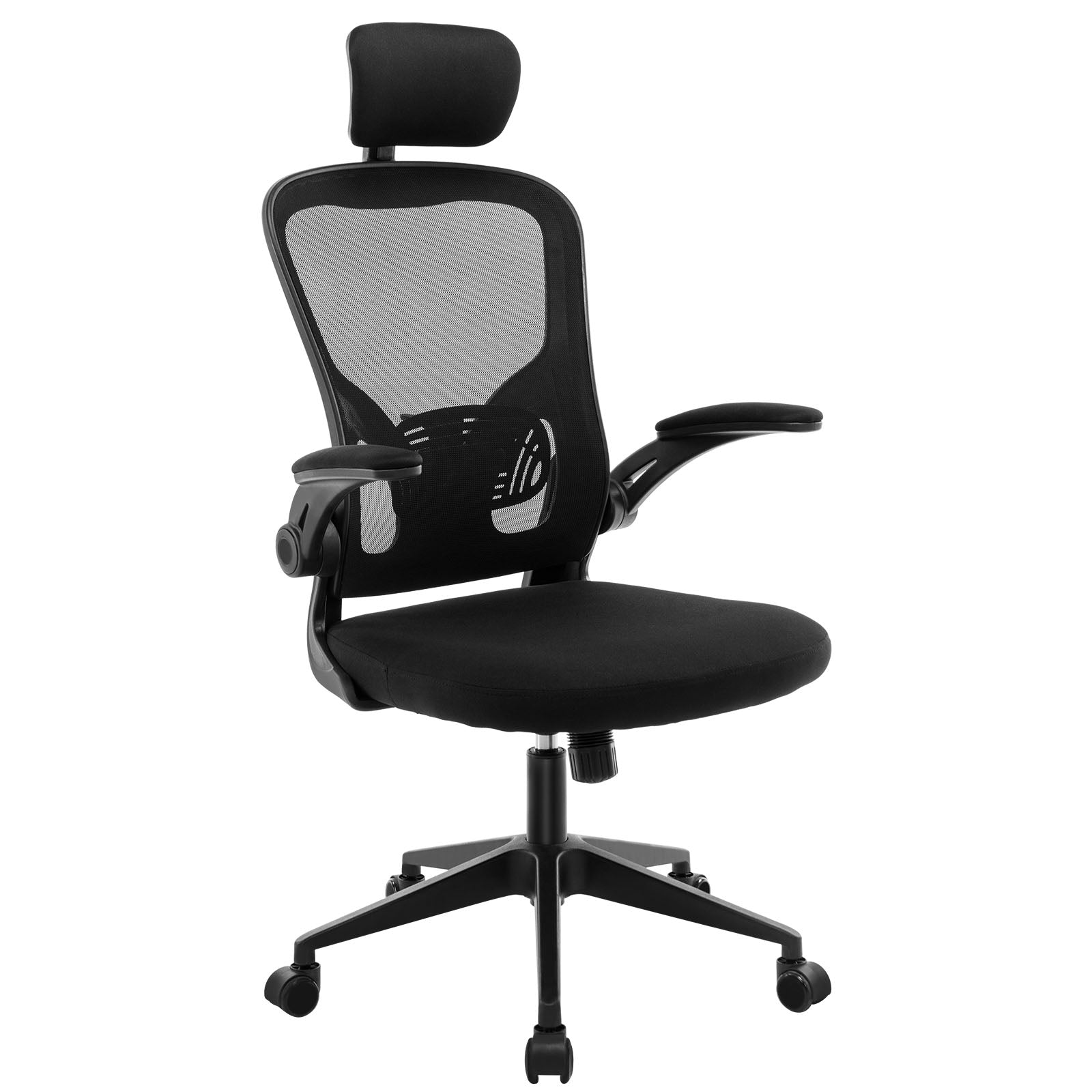 Advwin Mesh Office Chair Adjustable Height Black