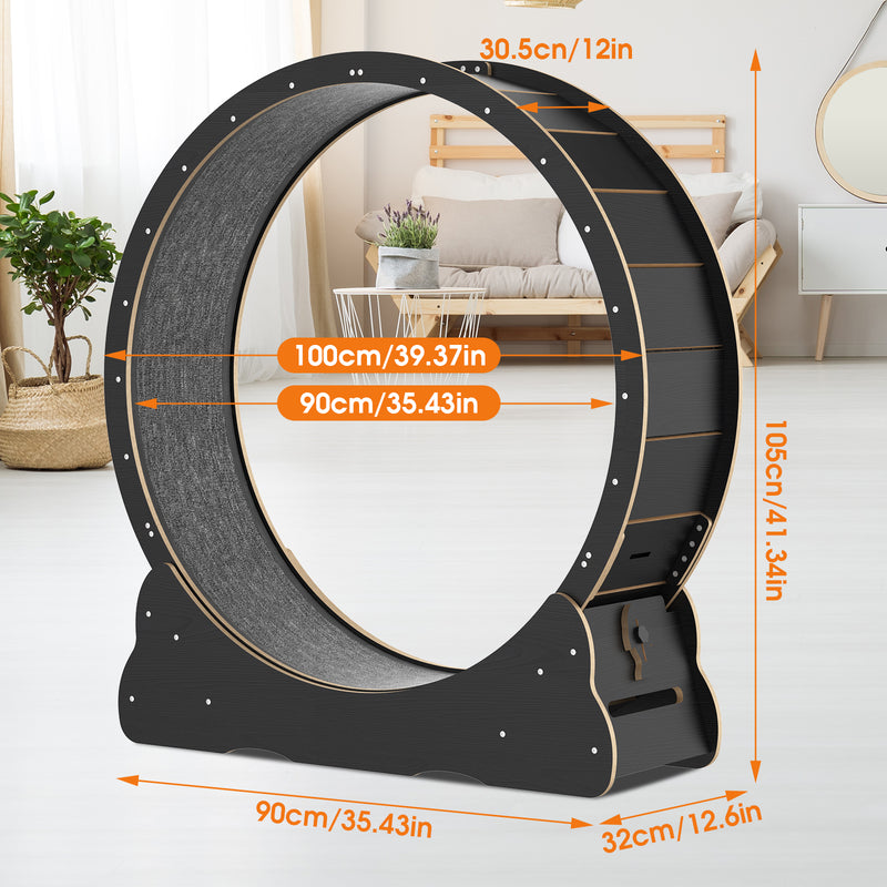 Advwin Cat Exercise Wheel Treadmill Scratcher Board