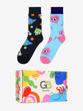 Advwin 2/3-Pair Colorful Funky Socks Gift Box