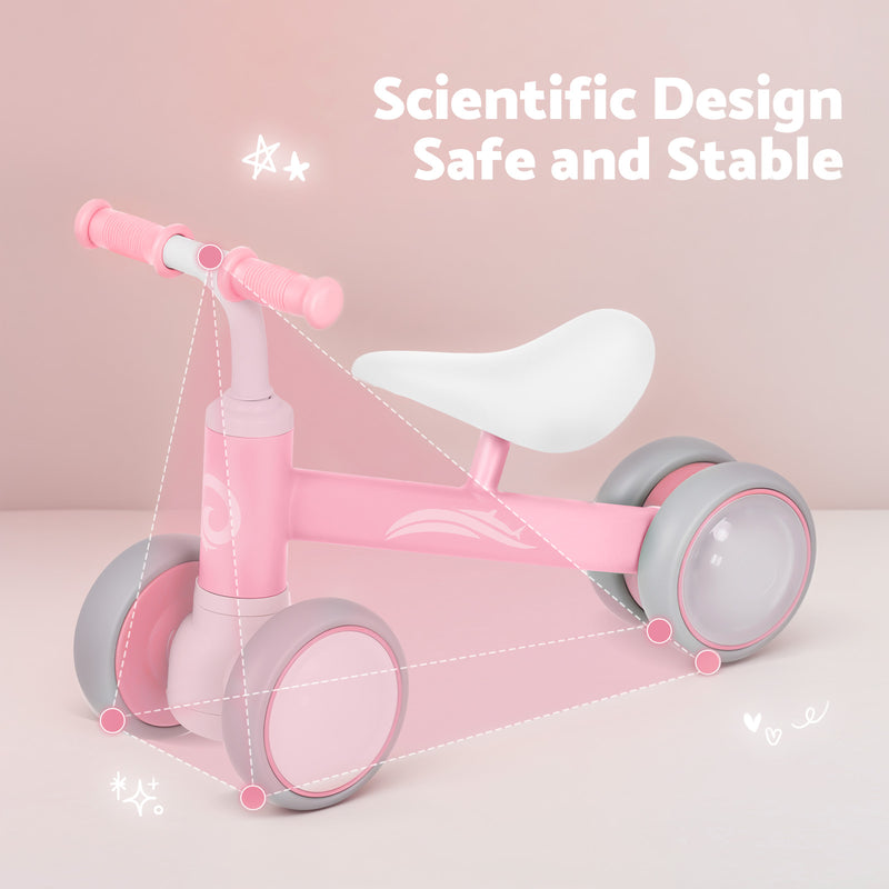 Advwin Baby Balance Bike with Colorful Lighting