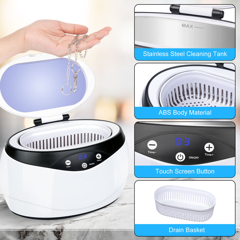 Advwin Ultrasonic Cleaner 650ml Jewelry Cleaner Machine