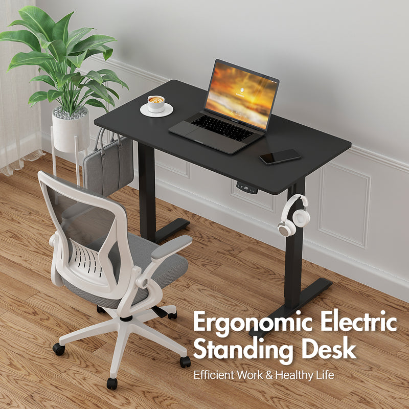 Advwin Electric Standing Desk Height Adjustable 100cm Black