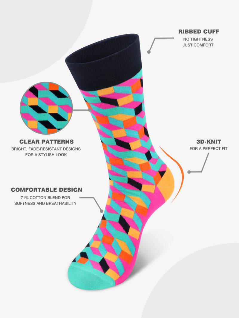 Advwin Stylish Colorful Fun Novelty Socks