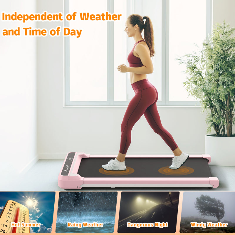 Advwin Walking Pad Under Desk Treadmill for Home Pink(Pre-order)