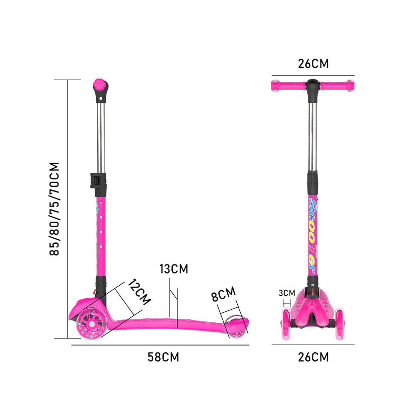 Advwin Kids Scooter Folding Kick Scooter Pink(Pre-order)