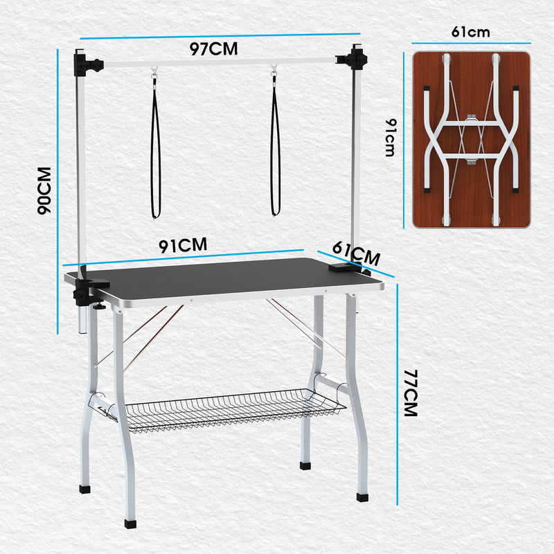 Advwin Pet Grooming Table 2 Arms Foldable