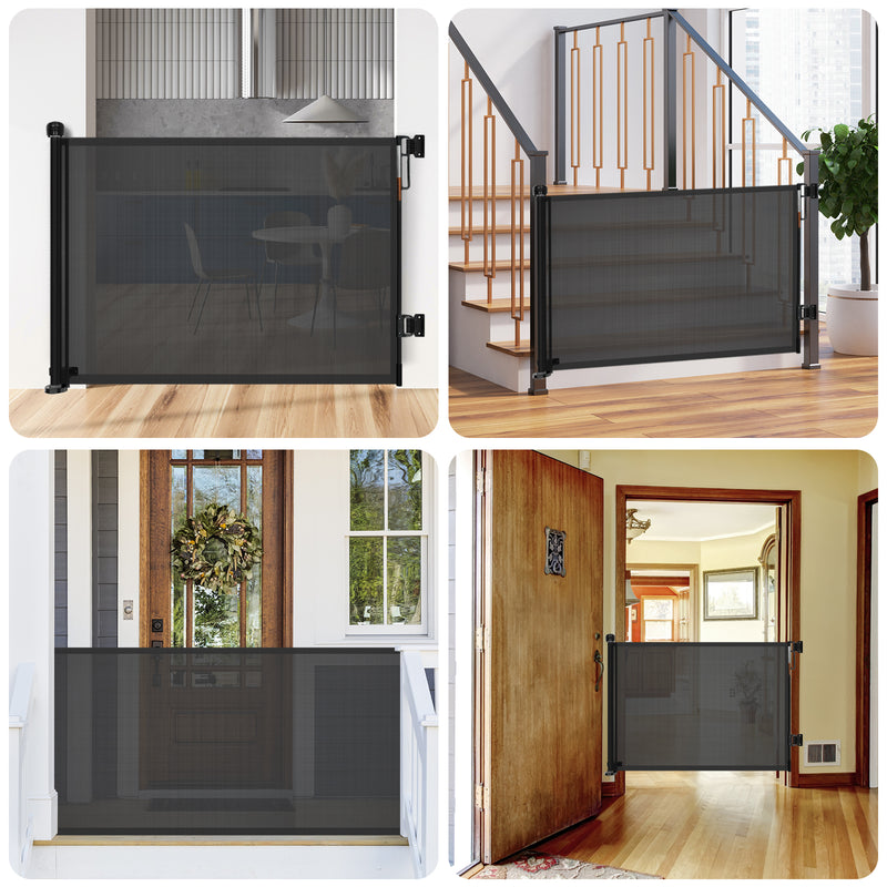 Advwin 180CM Retractable Stair and Door Safety Gate Fence