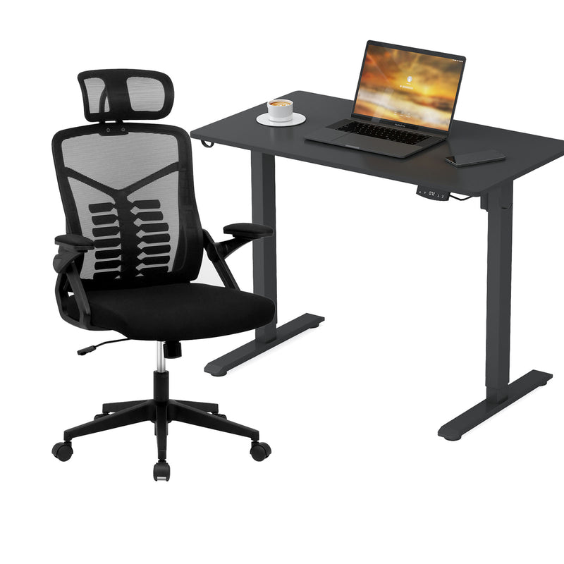 Advwin Electric Standing Desk 100cm & Ergonomic Chair