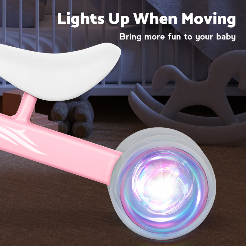 Advwin Baby Balance Bike with Colorful Lighting