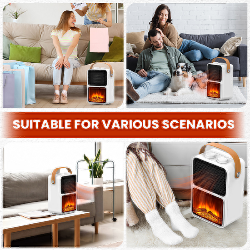 Advwin Portable Heater Electric Fireplace Heater