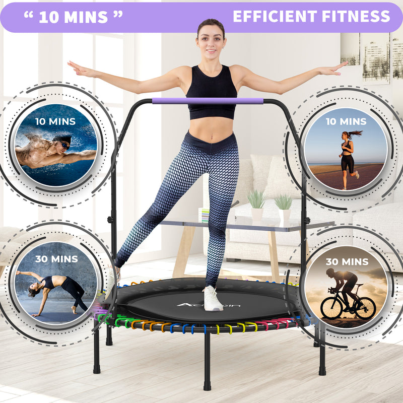 Advwin 48" Mini Trampoline Rebounder Foldable Trampoline