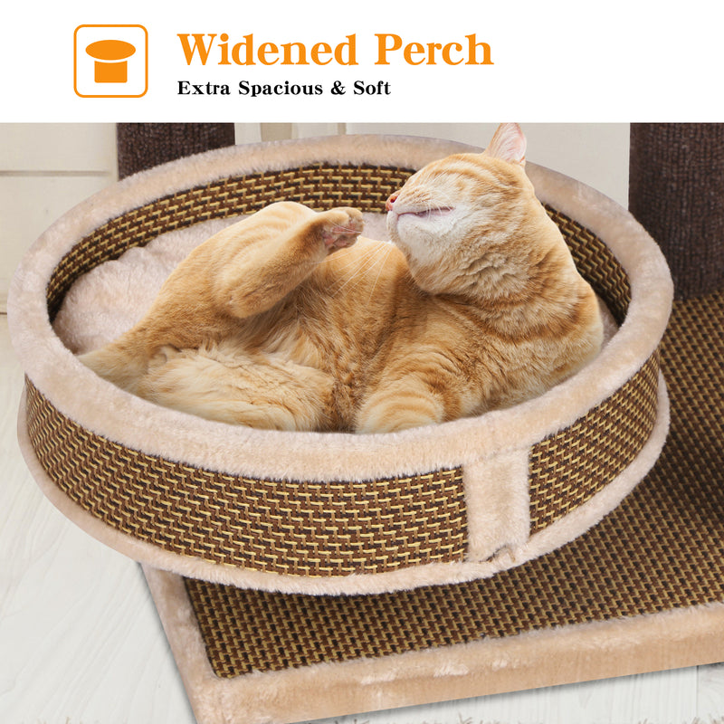 Advwin Pet Cat Tree Scratching Post Tower 110CM