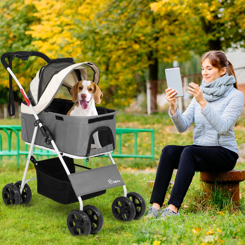 Advwin Large Dog Stroller One-Step Foldable