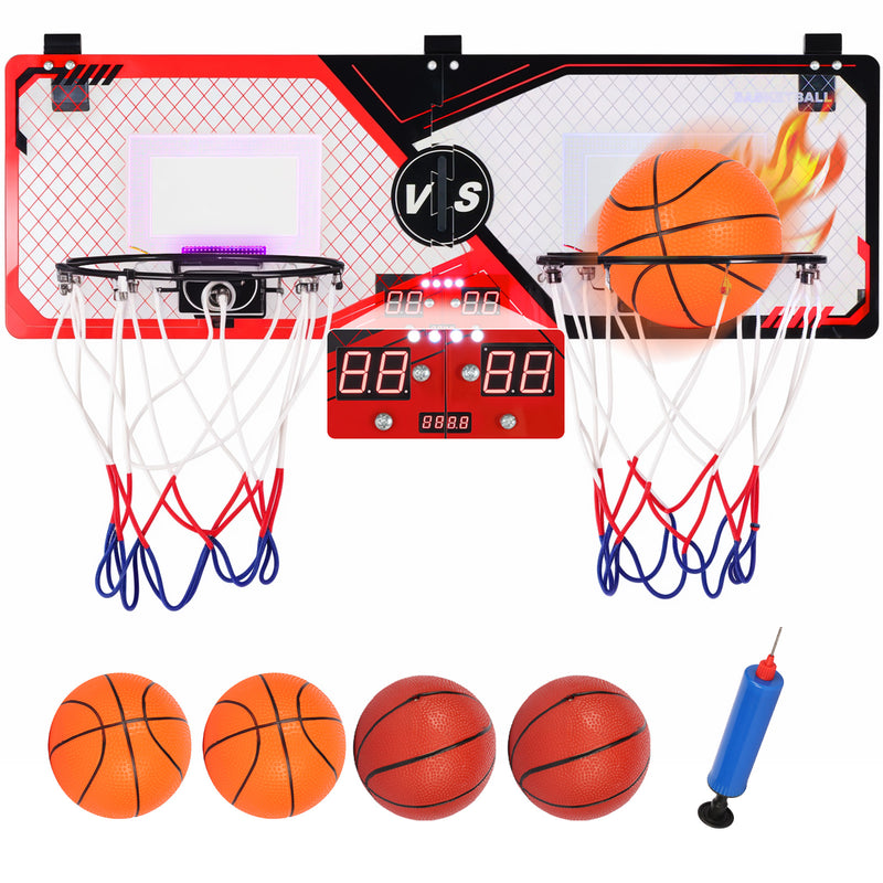 Advwin Indoor Mini Basketball Hoop 2-Player