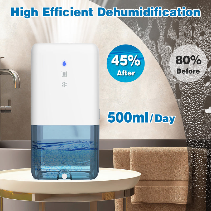 Advwin 1100ml Dehumidifier with Automatic Defrost