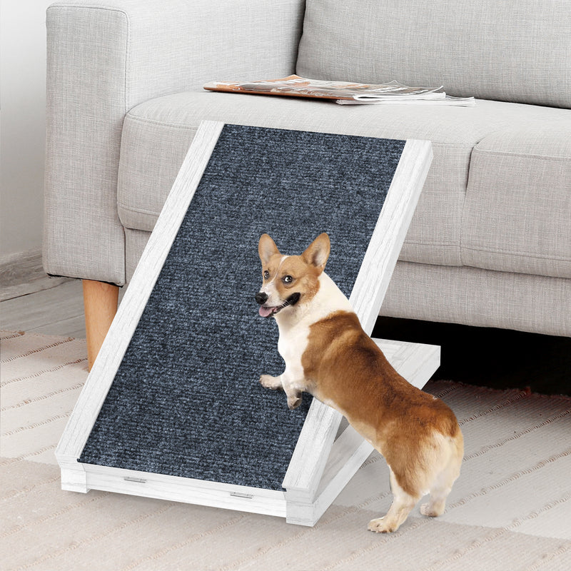 Advwin Pet Ramp Dog Stairs Adjustable Ladder