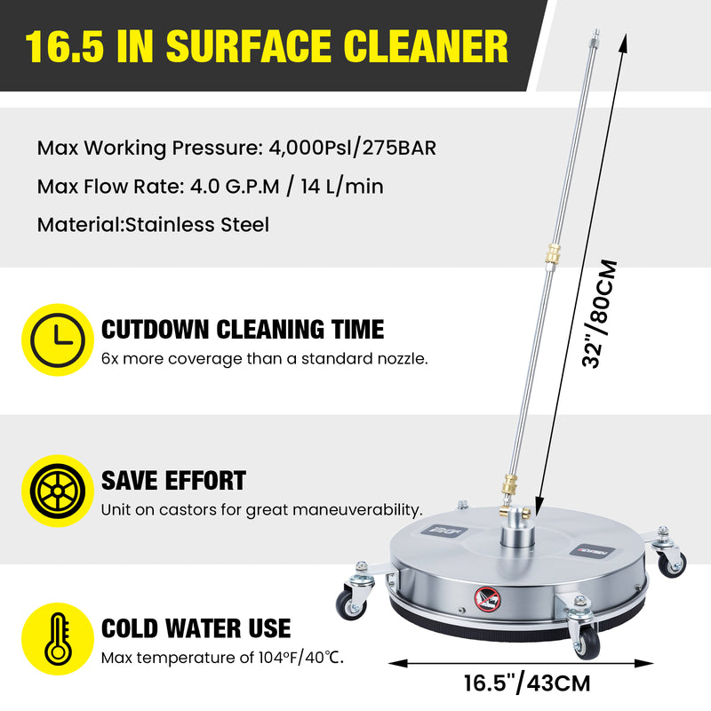 Advwin Pressure Washer & Surface Cleaner Set