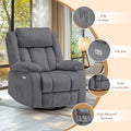 Advwin 360° Swivel Heated Recliner Massage Chair