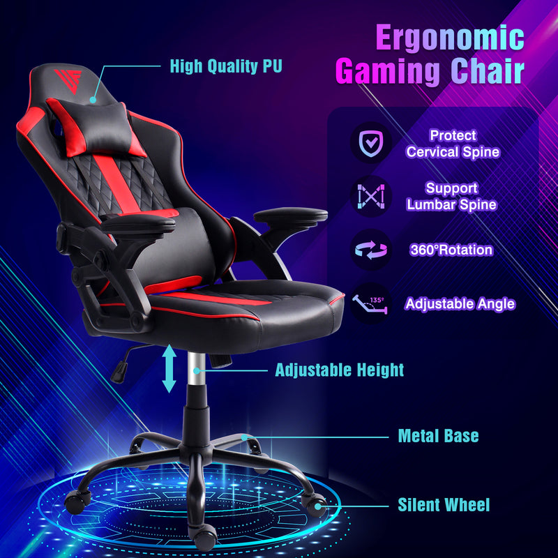 Advwin Ergonomic Gaming Chair Widen Seat