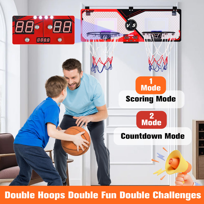 Advwin Indoor Mini Basketball Hoop 2-Player