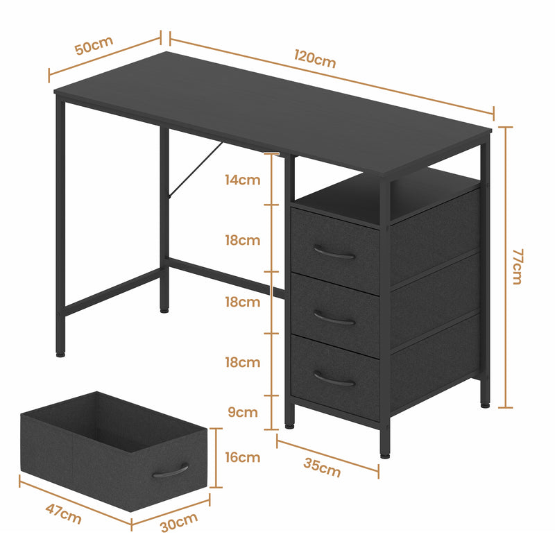 Advwin Office Desk with Drawer Cabinet