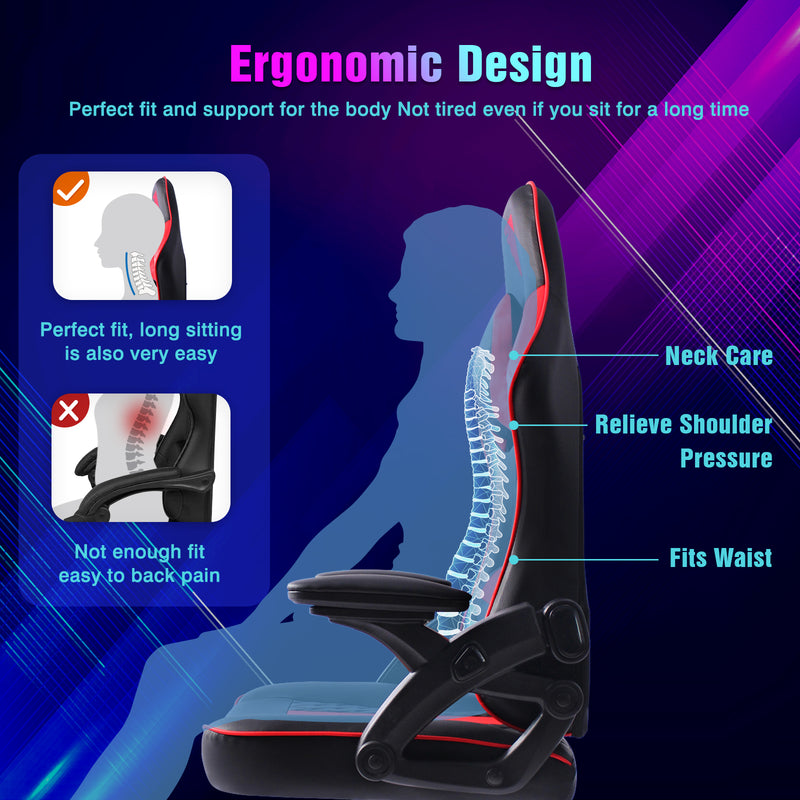 Advwin Ergonomic Gaming Chair Widen Seat