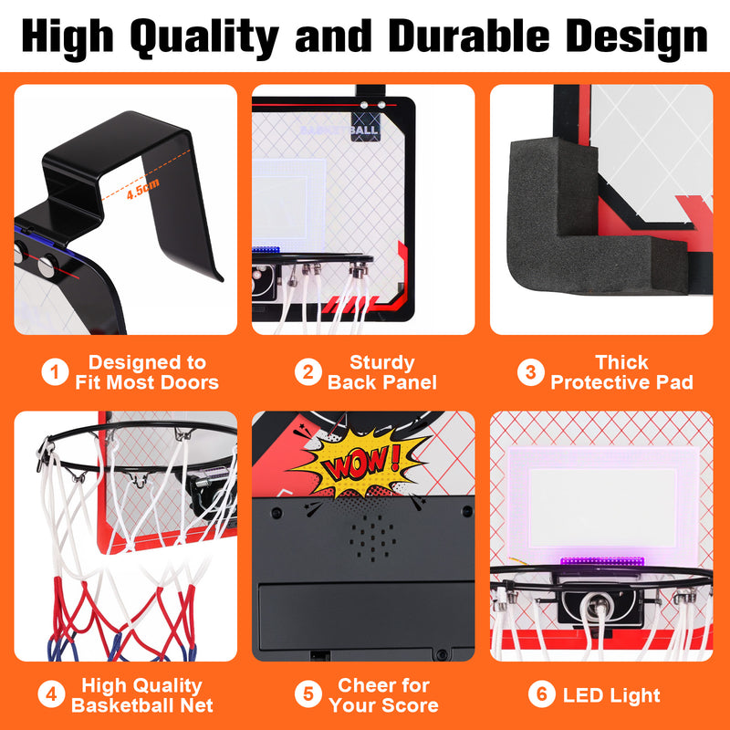 Advwin Indoor Mini Basketball Hoop 2-Player