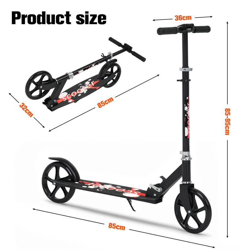 Advwin Kick Scooter Folding Scooter 3 Adjustable Height