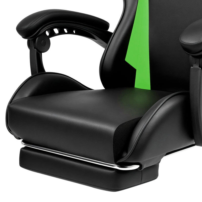 Advwin Gaming Chair Massage Lumbar with Footrest