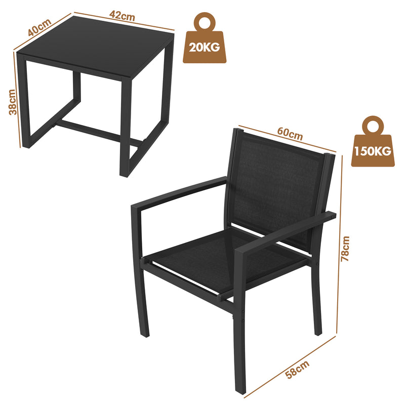 Advwin Patio Furniture Set 3 Pieces