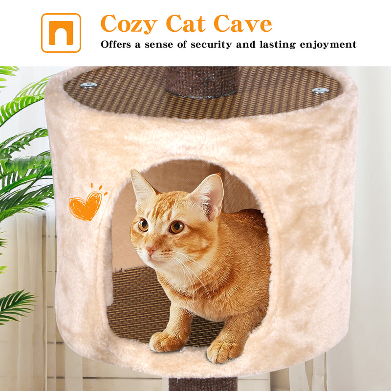 Advwin Pet Cat Tree Scratching Post Tower 110CM