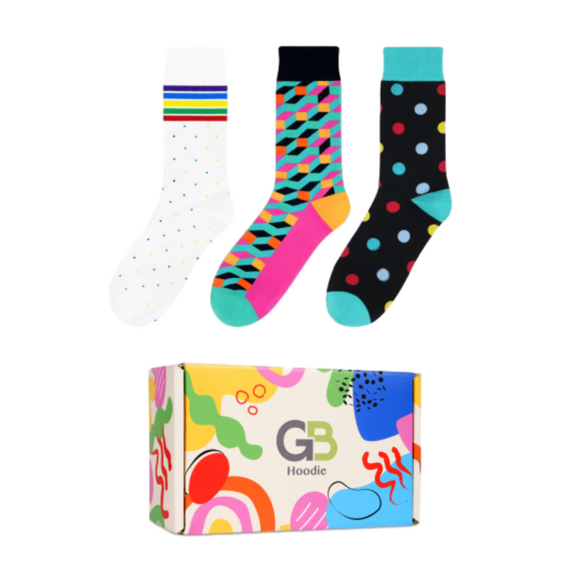 Advwin 2/3-Pair Colorful Funky Socks Gift Box