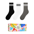 Advwin 3-Pair Crew Socks for Men and Women