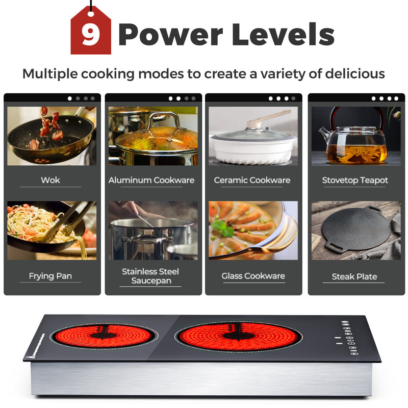 Advwin 3400W Induction Cooktop Kitchen Cooktop