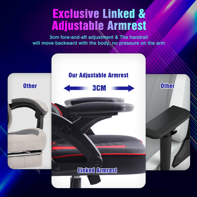 Advwin Ergonomic Gaming Chair Widen Seat