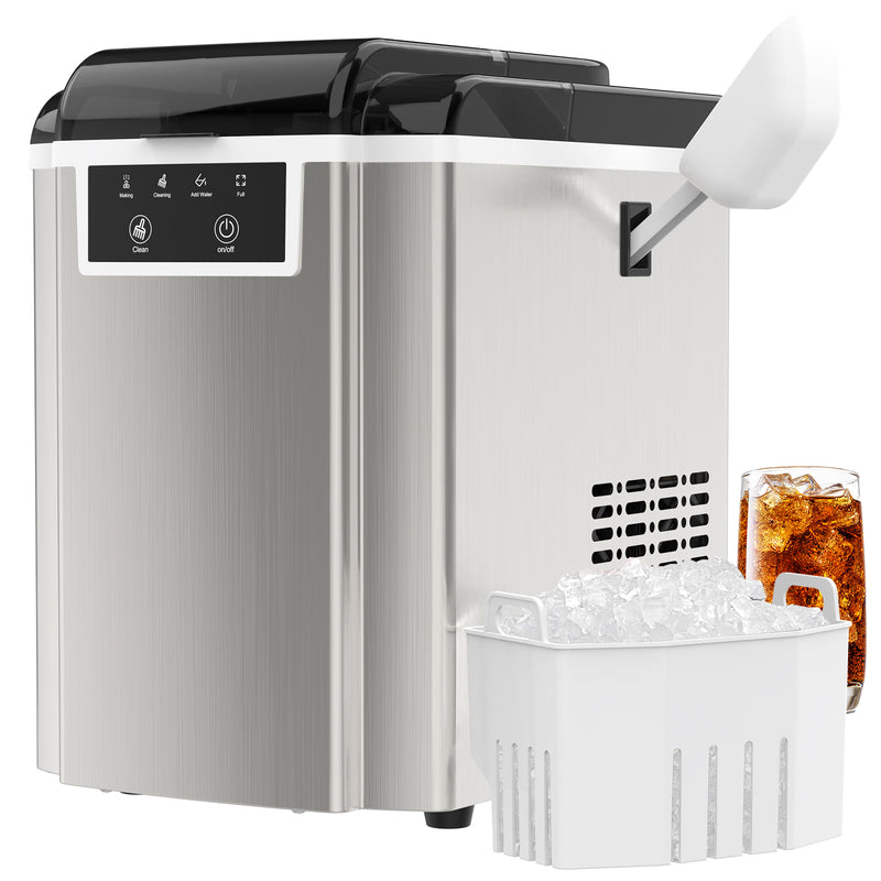 Advwin Nugget Ice Maker Countertop with Soft Chewable Ice