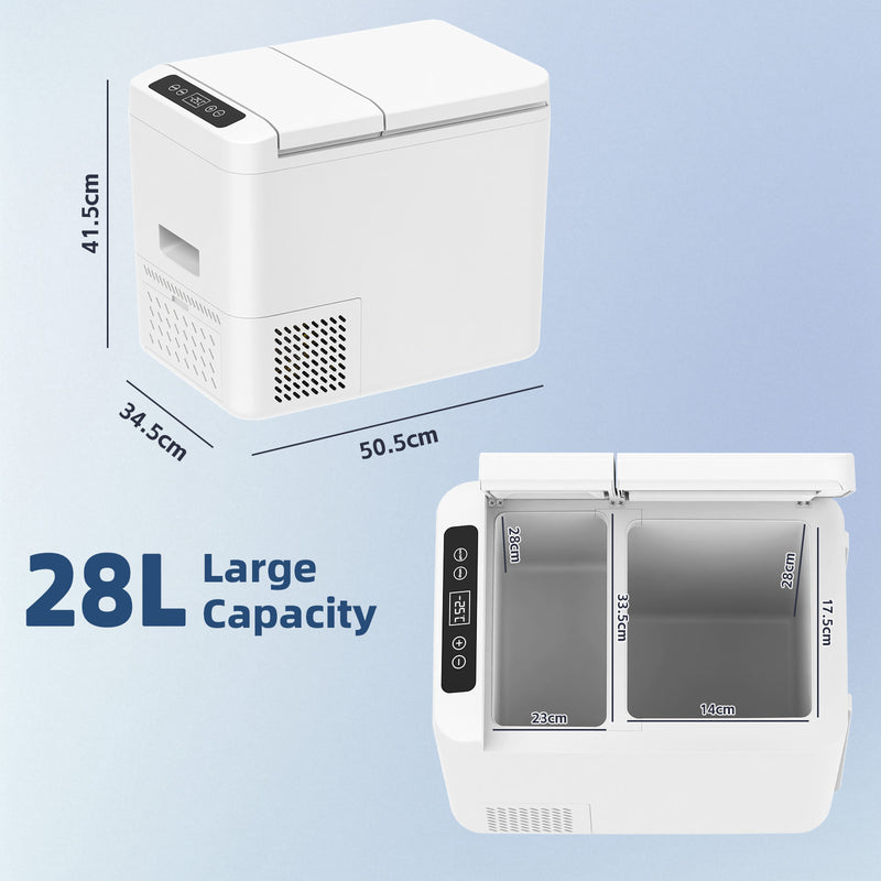 Advwin 28L Car Refrigerator Dual Zone Portable