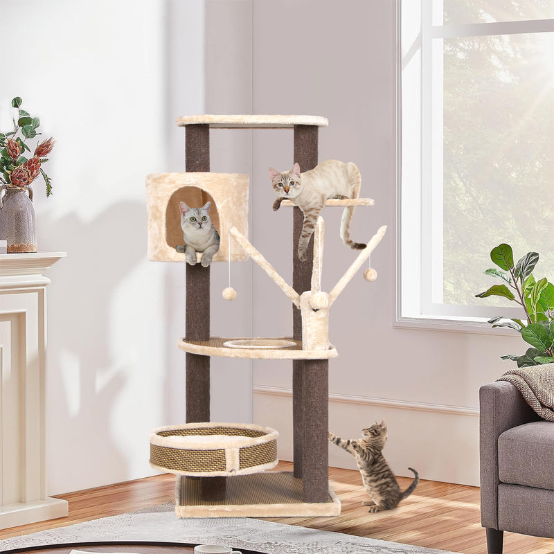 Advwin Pet Cat Tree Scratching Post Tower 110CM