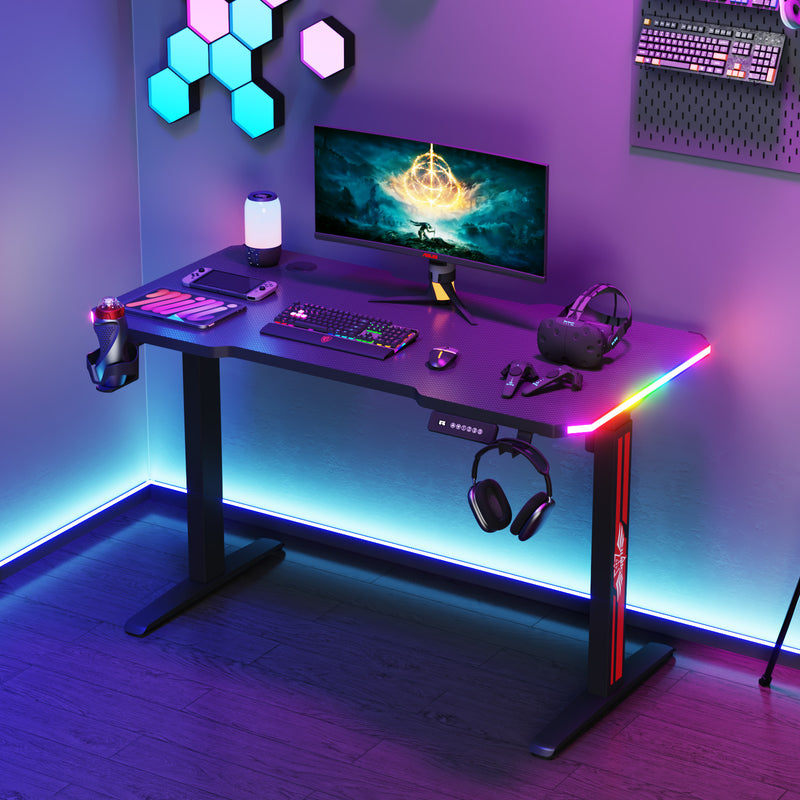 Advwin Electric Standing Gaming Desk RGB LED 120cm