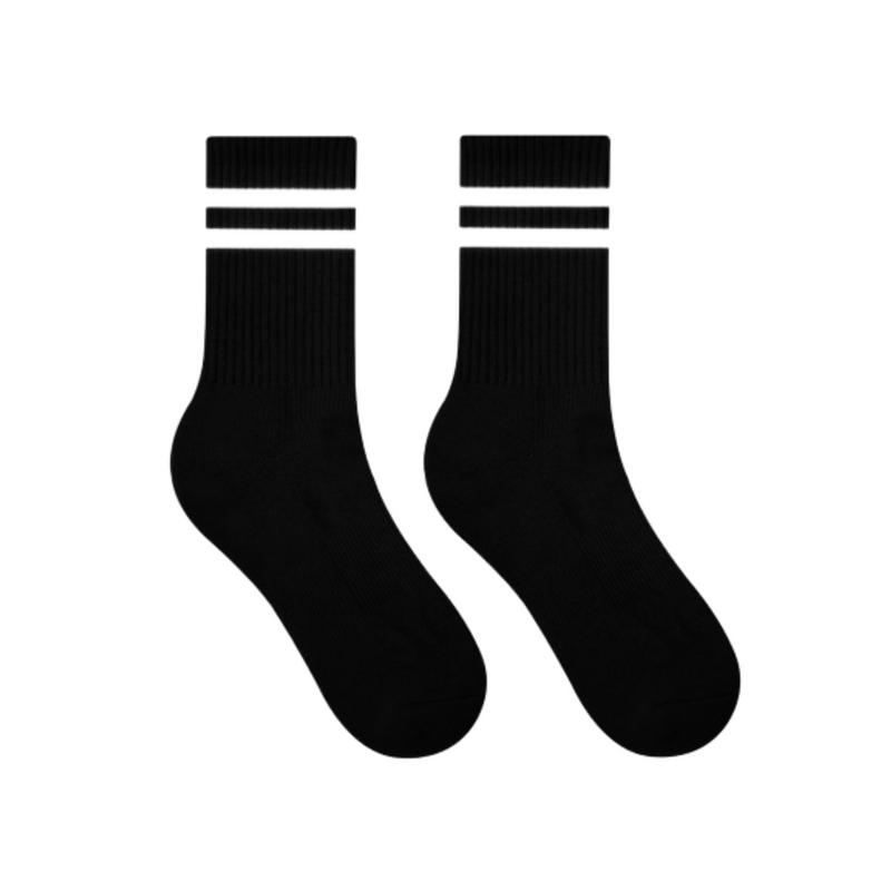 Advwin Double Striped Crew Socks for Men & Women