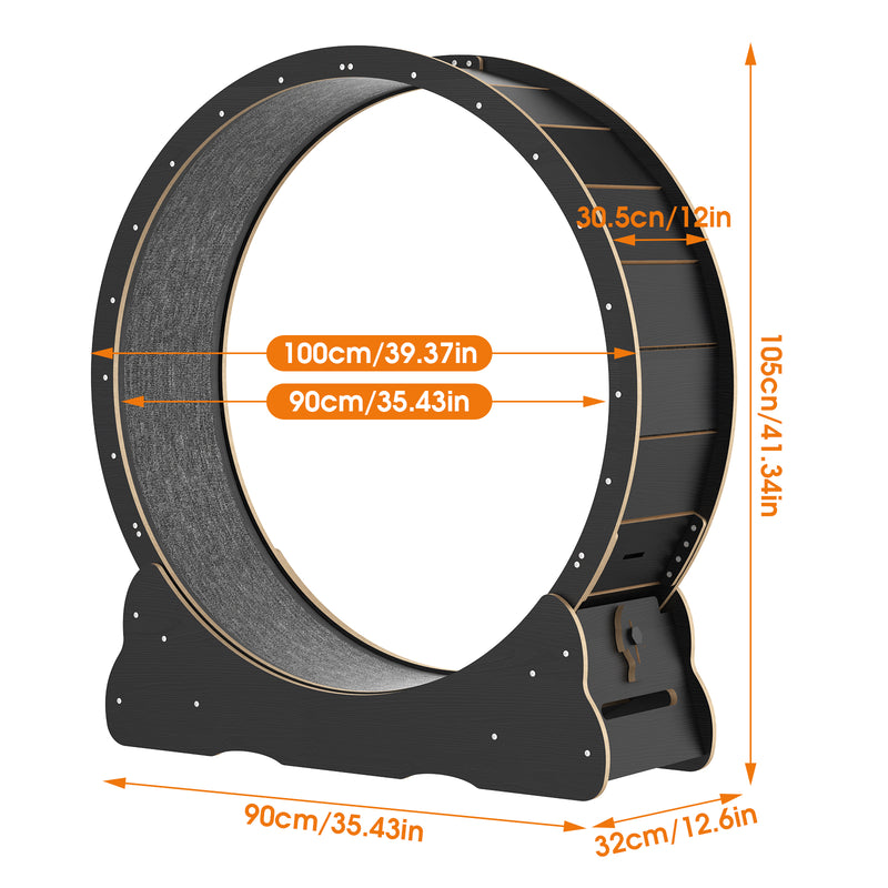 Advwin Cat Exercise Wheel Treadmill Scratcher Board
