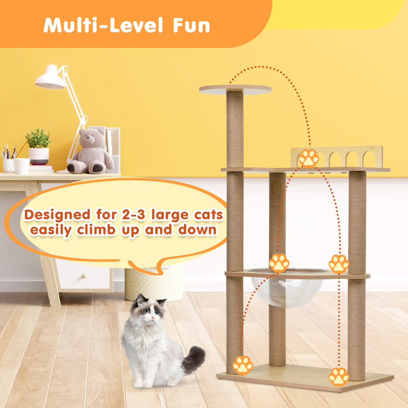 Advwin 115cm Cat Tree Tower Scratching Post Scratcher