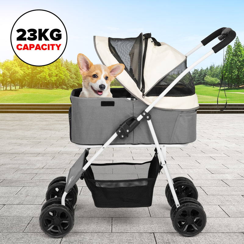 Advwin Large Dog Stroller One-Step Foldable