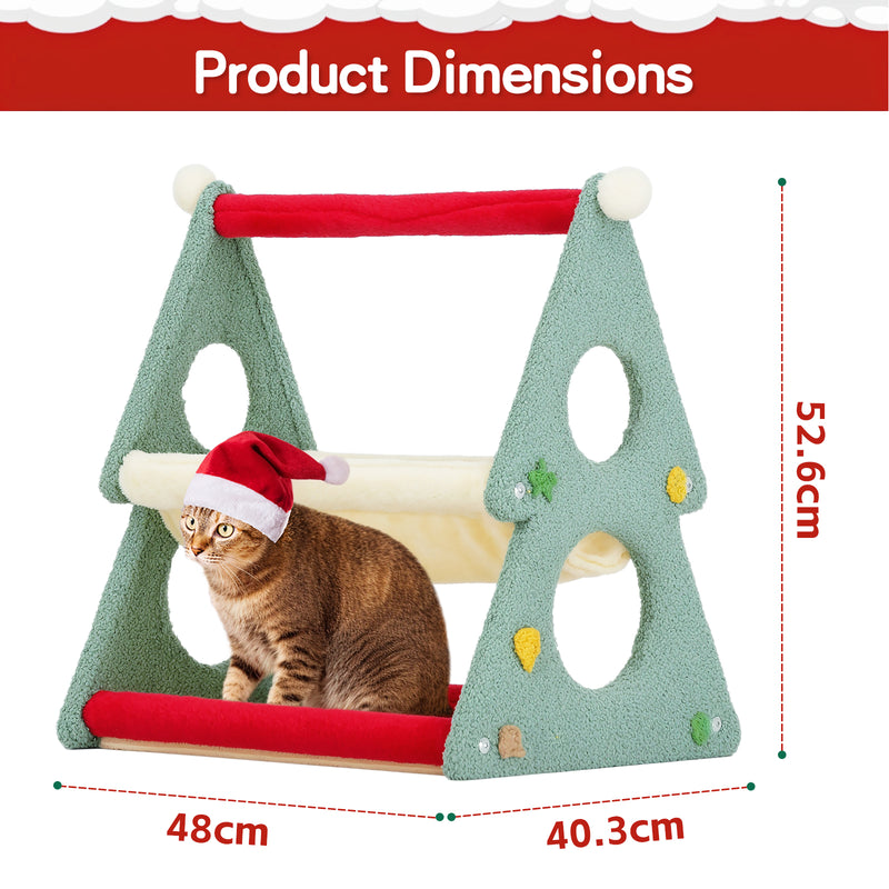 Advwin Cat Bed Cat Tower Xmas Tree Hammocks