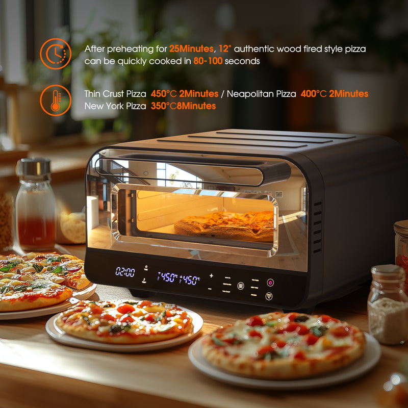 Advwin Countertop Pizza Oven 1700W Electric Pizza Maker