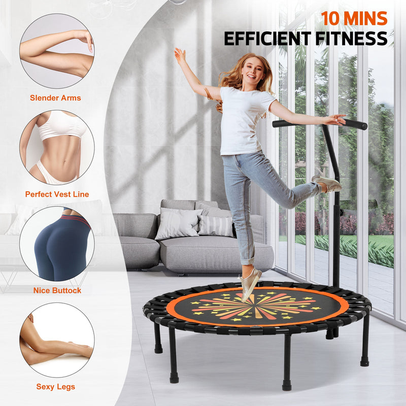 Advwin 40Inch Mini Fitness Trampoline Rebounder