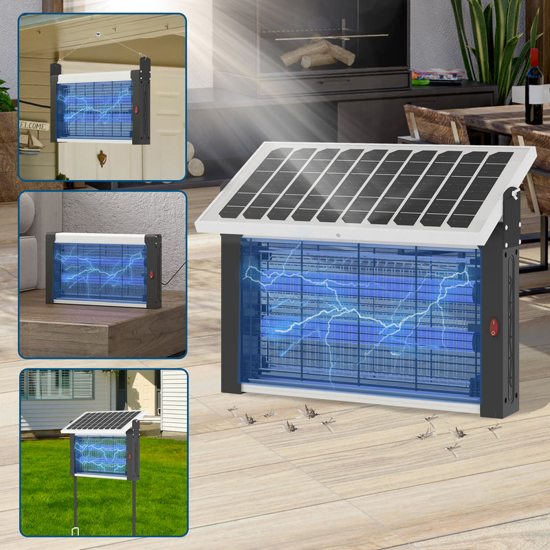 Advwin Solar Bug Zapper 2-in-1 Outdoor Mosquito Zapper