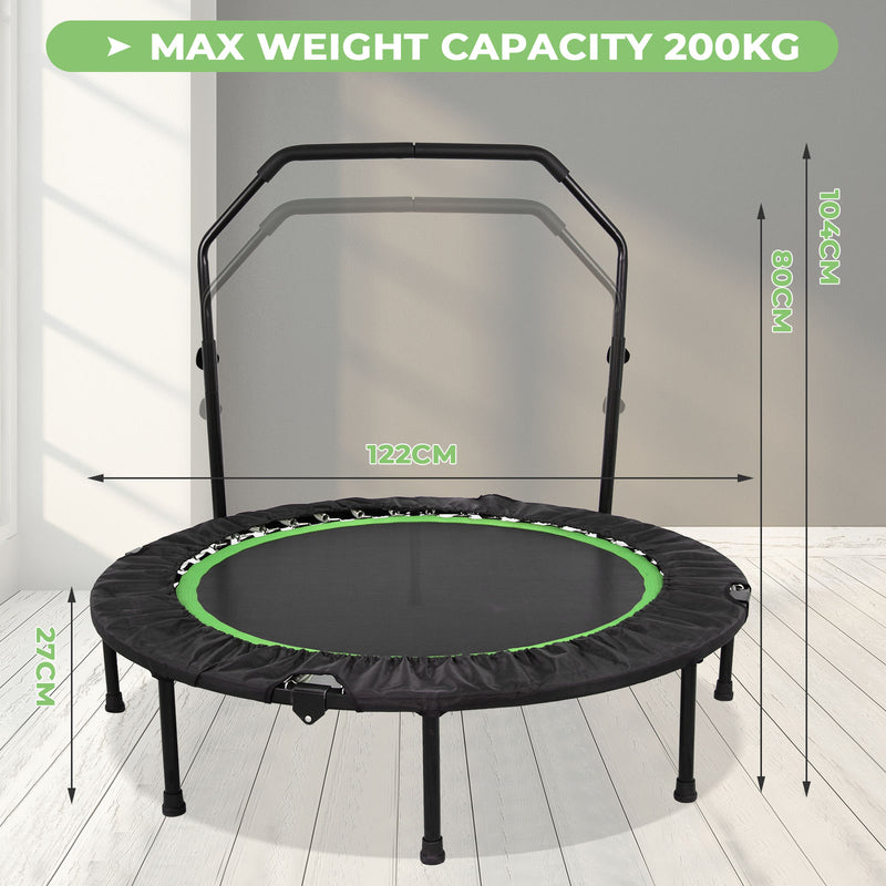 Advwin 48 inch Foldable Rrebounder Trampoline Green